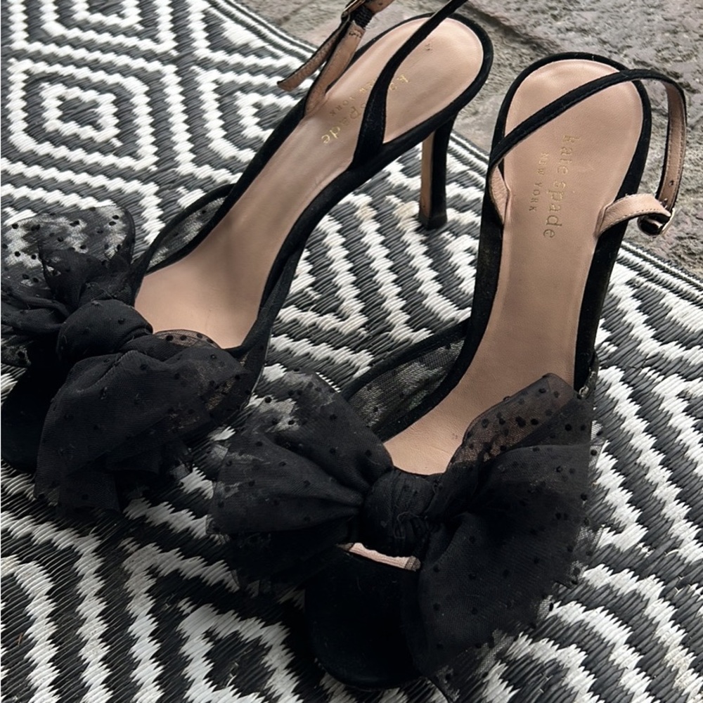 Kate spade heels with a bow